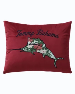 Tommy Bahama Pillows & Shams<Holiday Marlin Velvet Embroide Decorative Pillow