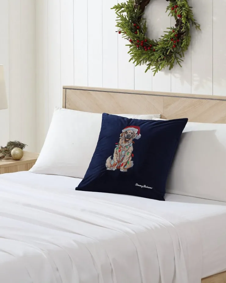 Tommy Bahama Pillows & Shams<Holiday Retriever Velvet Decorative Pillow