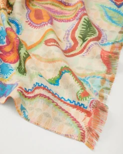 Women Tommy Bahama Scarves & Wraps<Hypnotic Garden Double Face Scarf