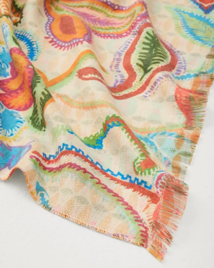 Women Tommy Bahama Scarves & Wraps<Hypnotic Garden Double Face Scarf