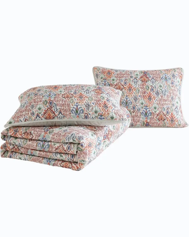 Tommy Bahama Quilts & Blankets<Ikat Tropics Reversible 3-Piece Full/Queen Quilt Set