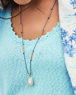 Women Tommy Bahama Jewelry<Indigo Bay Freshwater Pearl Pendant Necklace