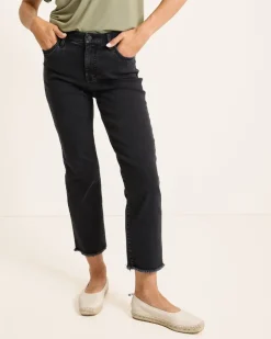 Women Tommy Bahama Pants & Crops|Jeans<Indigo Palms™ High-Rise Cropped Straight-Leg Jeans