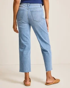 Women Tommy Bahama Pants & Crops|Jeans<Indigo Palms™ High-Rise Cropped Straight-Leg Jeans
