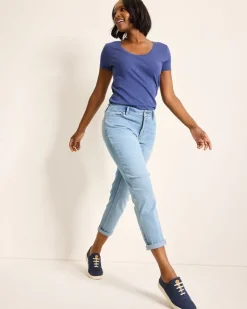 Women Tommy Bahama Pants & Crops|Jeans<Indigo Palms™ Mid-Rise Boyfriend Jeans