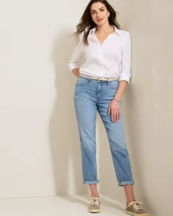 Women Tommy Bahama Pants & Crops|Jeans<Indigo Palms™ Mid-Rise Slim Boyfriend Jeans