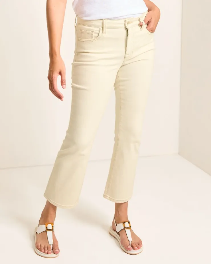 Women Tommy Bahama Pants & Crops|Jeans<Indigo Palms™ Mid-Rise Cropped Mini Bootcut Jeans