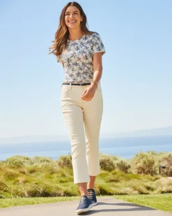 Women Tommy Bahama Pants & Crops|Jeans<Indigo Palms™ Mid-Rise Cropped Mini Bootcut Jeans