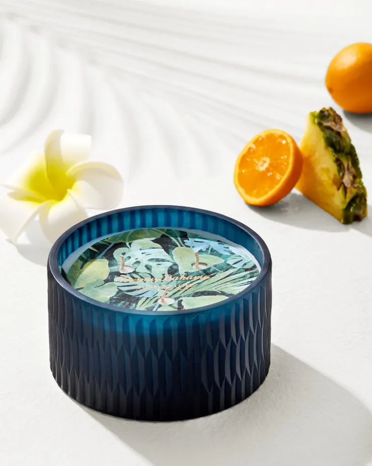 Tommy Bahama Candles & Diffusers<11.3-oz. Cut Glass 3-Wick Candle