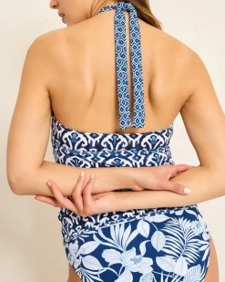 Women Tommy Bahama Tankinis|Bikini Tops<Island Cays Blooms Reversible Halter Tankini Top