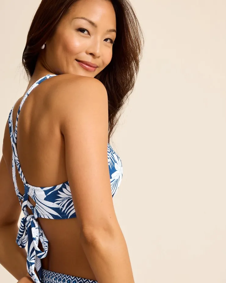 Women Tommy Bahama Bikini Tops<Island Cays Blooms Underwire Crossback Bikini Top