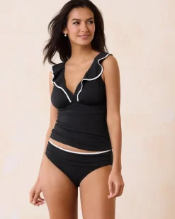 Women Tommy Bahama Tankinis|Bikini Tops<Island Cays Cabana Ruffle Tankini Top