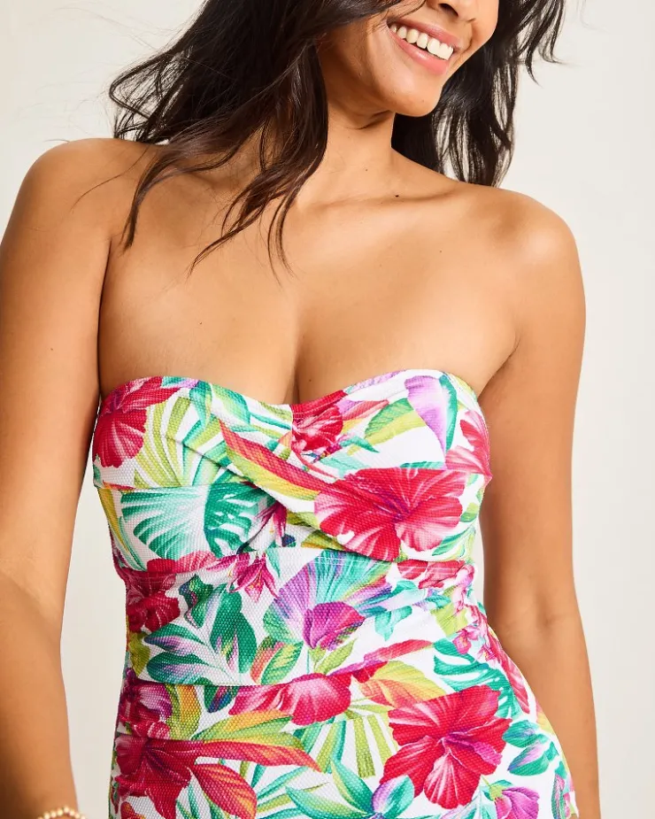 Women Tommy Bahama One-Piece Suits<Island Cays Fiesta Bandeau One-Piece Swimsuit