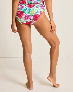 Women Tommy Bahama Bikini Bottoms<Island Cays Fiesta Reversible Shirred Hipster Bikini Bottoms
