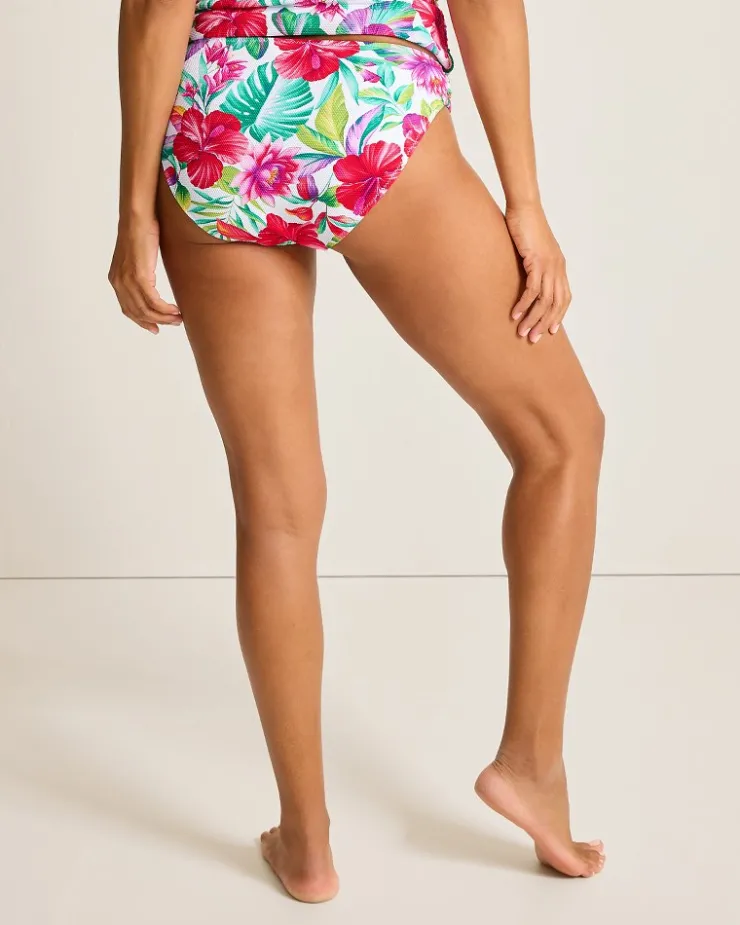 Women Tommy Bahama Bikini Bottoms<Island Cays Fiesta Reversible Shirred Hipster Bikini Bottoms
