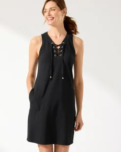 Women Tommy Bahama Beach Coverups|Dresses<Island Cays Lace-Up Coverup Dress
