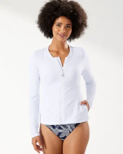 Women Tommy Bahama Beach Coverups<Island Cays Rash Guard