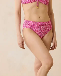 Women Tommy Bahama Bikini Bottoms<Island Cays Shell Beach High-Waist Bikini Bottoms