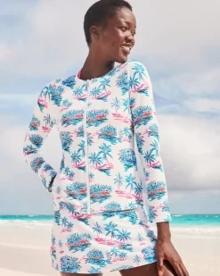 Women Tommy Bahama Beach Coverups<Island Cays Tropical Oasis Rash Guard