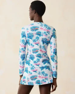Women Tommy Bahama Beach Coverups<Island Cays Tropical Oasis Rash Guard
