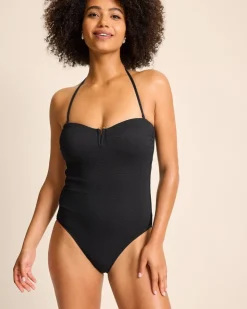 Women Tommy Bahama One-Piece Suits<Island Cays V-Front Bandeau One-Piece Swimsuit