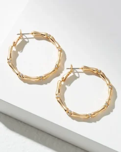 Women Tommy Bahama Jewelry<Island Essence Bamboo Hoop Earrings