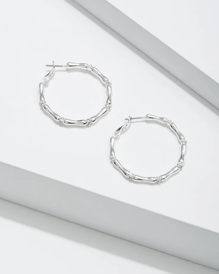 Women Tommy Bahama Jewelry<Island Essence Bamboo Hoop Earrings