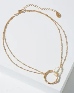 Women Tommy Bahama Jewelry<Island Essence Double Loop Bamboo Necklace