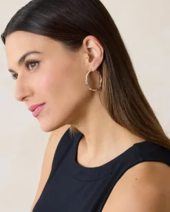 Women Tommy Bahama Jewelry<Island Essence Bamboo Hoop Earrings