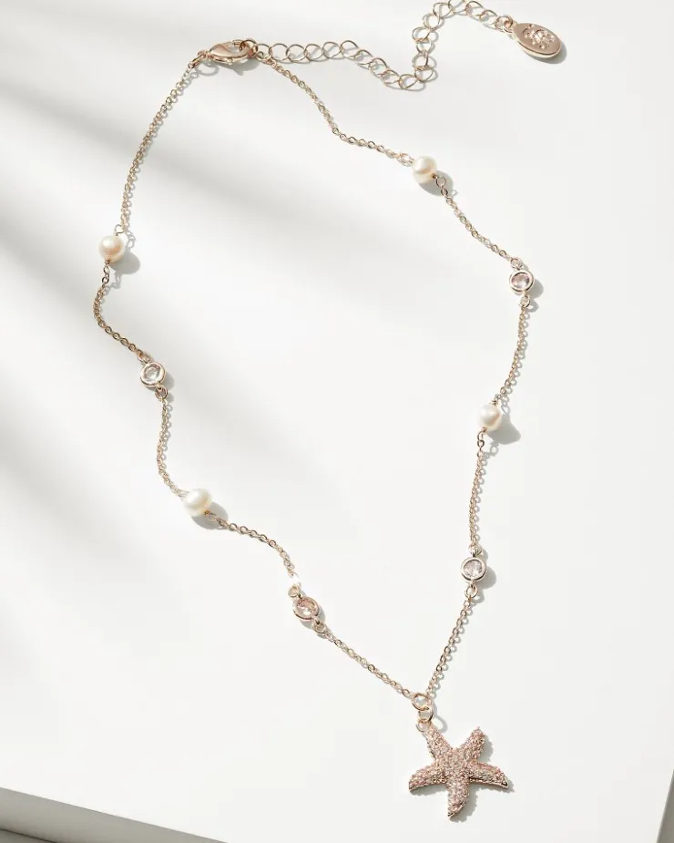 Women Tommy Bahama Jewelry<Island Essence Starfish Pearl Necklace
