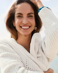 Women Tommy Bahama Loungewear|Sweaters<Island Luna Chenille Shell Stitch Cardigan