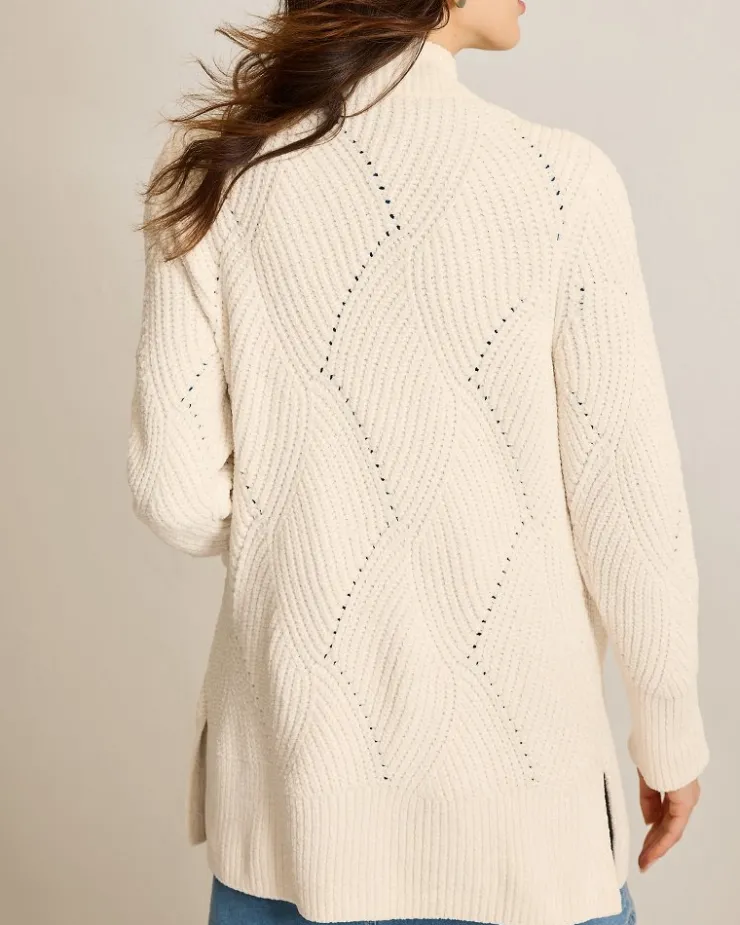 Women Tommy Bahama Loungewear|Sweaters<Island Luna Chenille Shell Stitch Cardigan