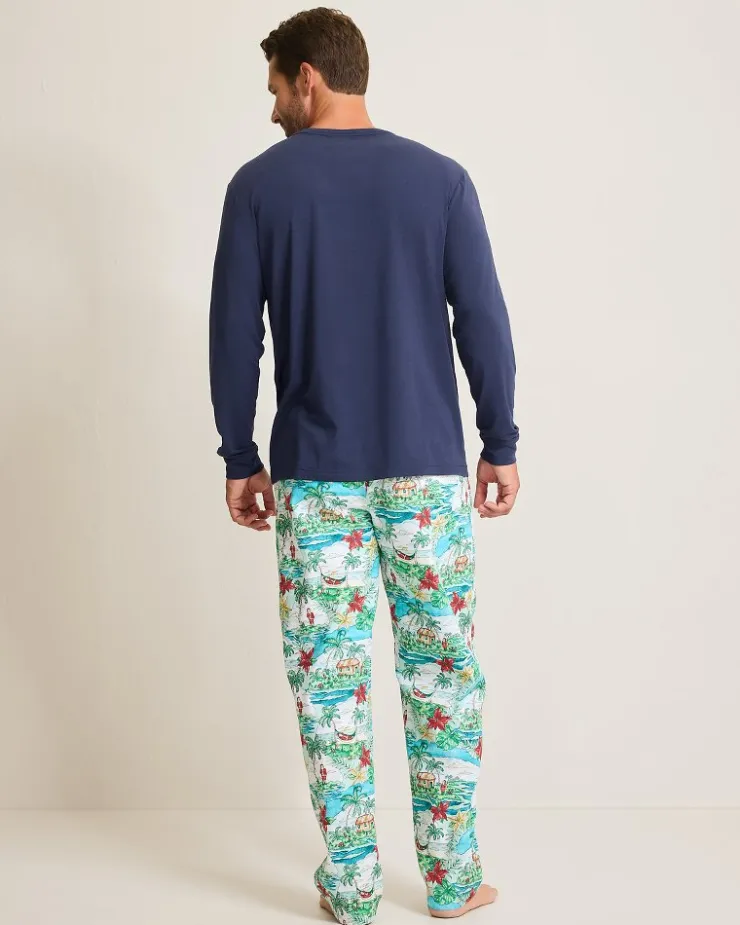 Tommy Bahama Loungewear & Pajamas<Jersey Long Sleeve & Pants Pajama Set