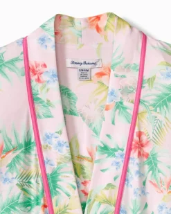 Women Tommy Bahama Sleepwear<Jersey Long-Sleeve Short Robe