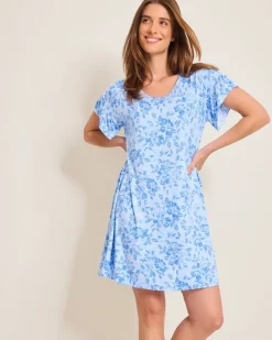 Women Tommy Bahama Sleepwear<Jersey Short-Sleeve Short Sleep Dress