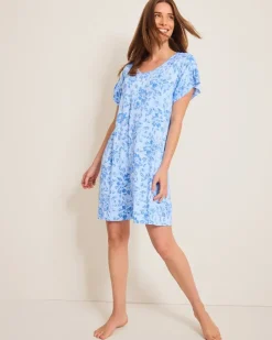 Women Tommy Bahama Sleepwear<Jersey Short-Sleeve Short Sleep Dress