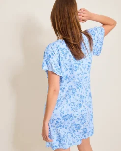 Women Tommy Bahama Sleepwear<Jersey Short-Sleeve Short Sleep Dress