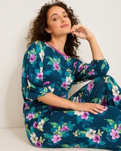 Women Tommy Bahama Sleepwear<Jersey 3/4-Sleeve & Pants Pajama Set