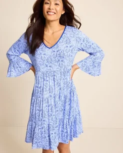 Women Tommy Bahama Sleepwear<Jersey 3/4-Sleeve Short Sleep Dress