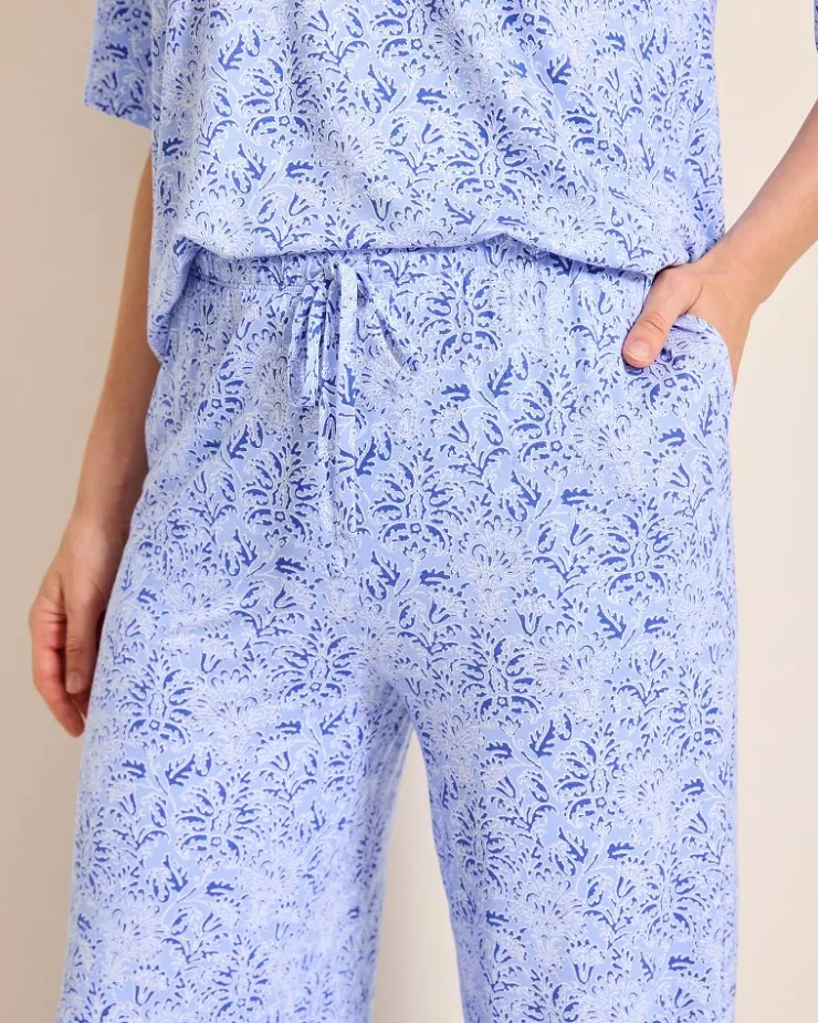 Women Tommy Bahama Sleepwear<Jersey V-Neck Top & Pants Pajama Set