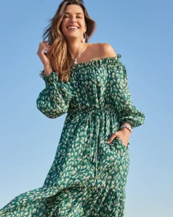 Women Tommy Bahama Dresses<Jeweled Jaguar Midi Dress