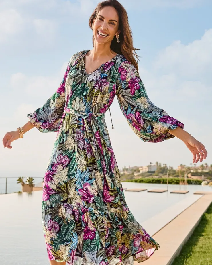 Women Tommy Bahama Dresses<Jungle Jewels Shimmer Maxi Dress