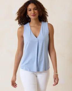 Women Tommy Bahama Loungewear|Tops & Shirts<Kauai Box Pleat Tank Top