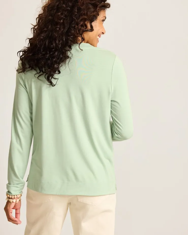 Women Tommy Bahama Loungewear|Tops & Shirts<Kauai Jersey Long-Sleeve V-Neck T-Shirt