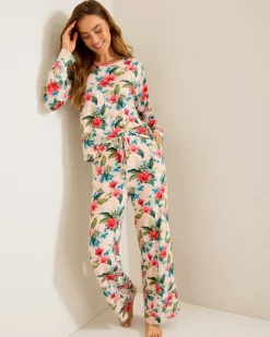 Women Tommy Bahama Sleepwear<Knit Long Sleeve & Pants Pajama Set