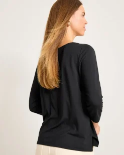 Women Tommy Bahama Loungewear|Tops & Shirts<Kona Isles 3/4-Sleeve Boat-Neck Top