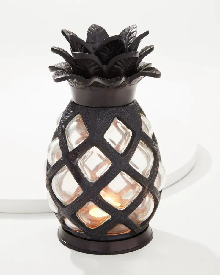 Tommy Bahama Candles & Diffusers|Outdoor Accessories<Large Glass Pineapple Votive Holder