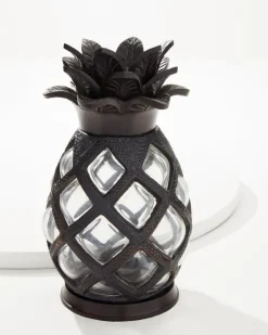 Tommy Bahama Candles & Diffusers|Outdoor Accessories<Large Glass Pineapple Votive Holder