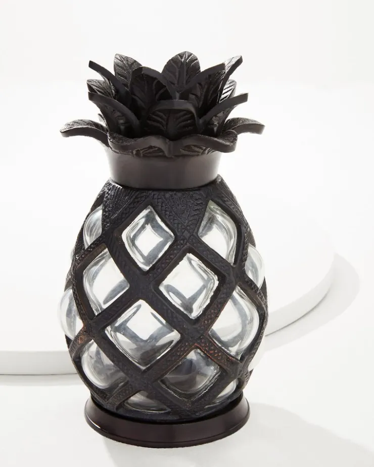 Tommy Bahama Candles & Diffusers|Outdoor Accessories<Large Glass Pineapple Votive Holder