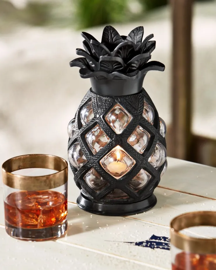 Tommy Bahama Candles & Diffusers|Outdoor Accessories<Large Glass Pineapple Votive Holder